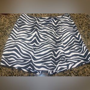 White House Black Market zebra skort